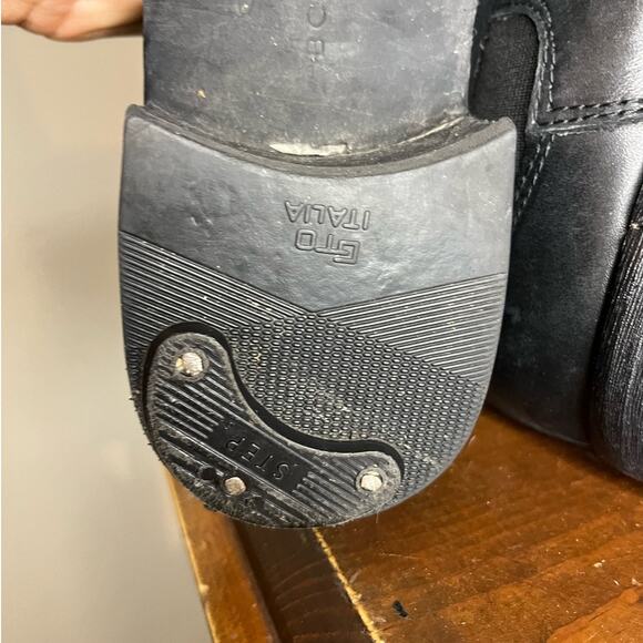 BCBG Judie Black Leather Riding Boot Size 7 - Picture 7 of 10